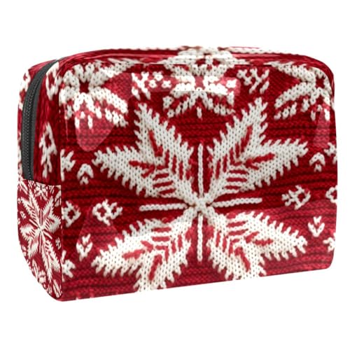 Reise Make up Tasche,Reise Kulturbeutel für Damen,Vintages Weihnachtsrotes Kariertes Muster,Kosmetik Reisetasche Reise Make up Tasche,Reise Kulturbeutel für Damen,Vintages Weihnachtsrotes Kariertes Muster,Kosmetik Reisetasche von WOSHJIUK