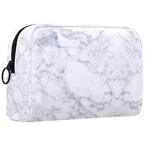 Reisekosmetiktasche,kleine Make-up-Tasche für Frauen,Klassische Marble Rock-Textur,Kosmetik-Organizer-Tasche mit Reißverschluss von WOSHJIUK