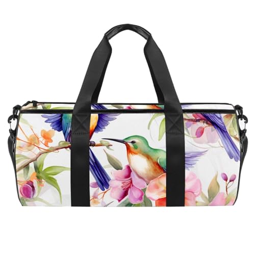 Reisetasche,Herren Sporttasche,Damen Sporttasche,Blumen und Vögel Blumenstrauch,Sporttasche von WOSHJIUK