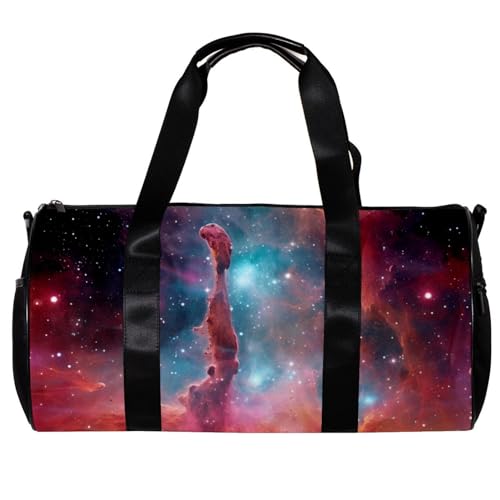 Reisetasche,Herren Sporttasche,Damen Sporttasche,Buntes Nebel Weltraumuniversum,Sporttasche von WOSHJIUK