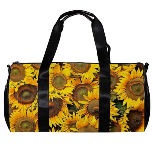 Reisetasche,Herren Sporttasche,Damen Sporttasche,Florale Sonnenblume,Sporttasche von WOSHJIUK