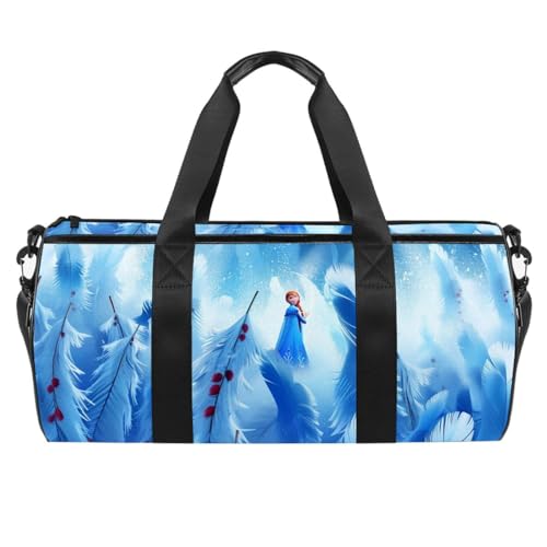 Reisetasche,Herren Sporttasche,Damen Sporttasche,Weihnachten schneemänner Winter Schnee,Sporttasche von WOSHJIUK