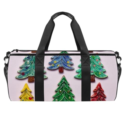 Sporttaschen für Damen,Reisetasche für Reisen,weihnachtsdekoration Baum,Sporttasche für Herren von WOSHJIUK