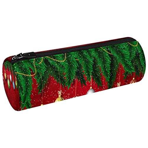 WOSHJIUK Federmäppchen,Markierungsstiftetui für das Büro,Grüne Christbaumschmuck,Stiftetui Schreibtisch-Organizer-Tasche Bleistifthalterbox von WOSHJIUK