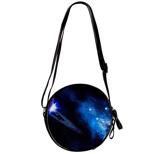 WOSHJIUK Kleine Umhängetasche,Weltraumplanetennebel,Reise-Umhängetasche mit verstellbarem Riemen, Messenger-Tasche für Damen von WOSHJIUK