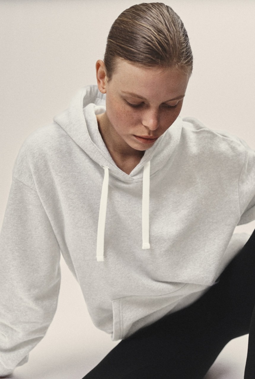 HOODIE SWEATSHIRT Organic Cotton | WOTE | offwhite L von WOTE