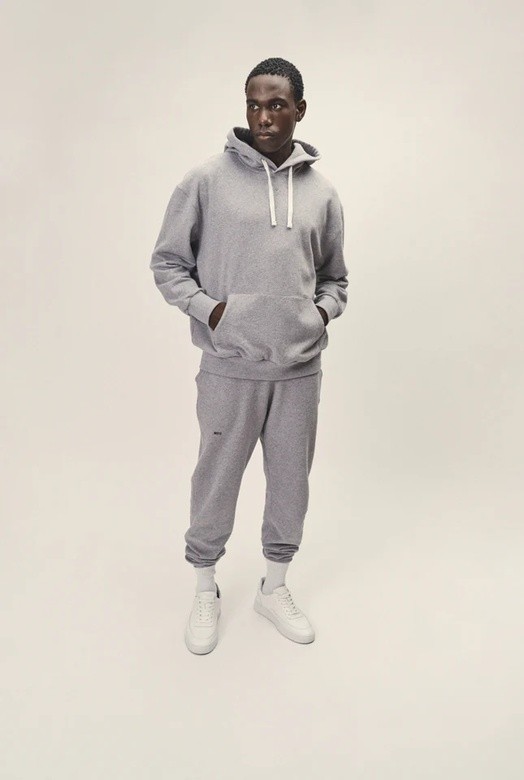 HOODIE Sweatshirt | WOTE | grey melange L von WOTE