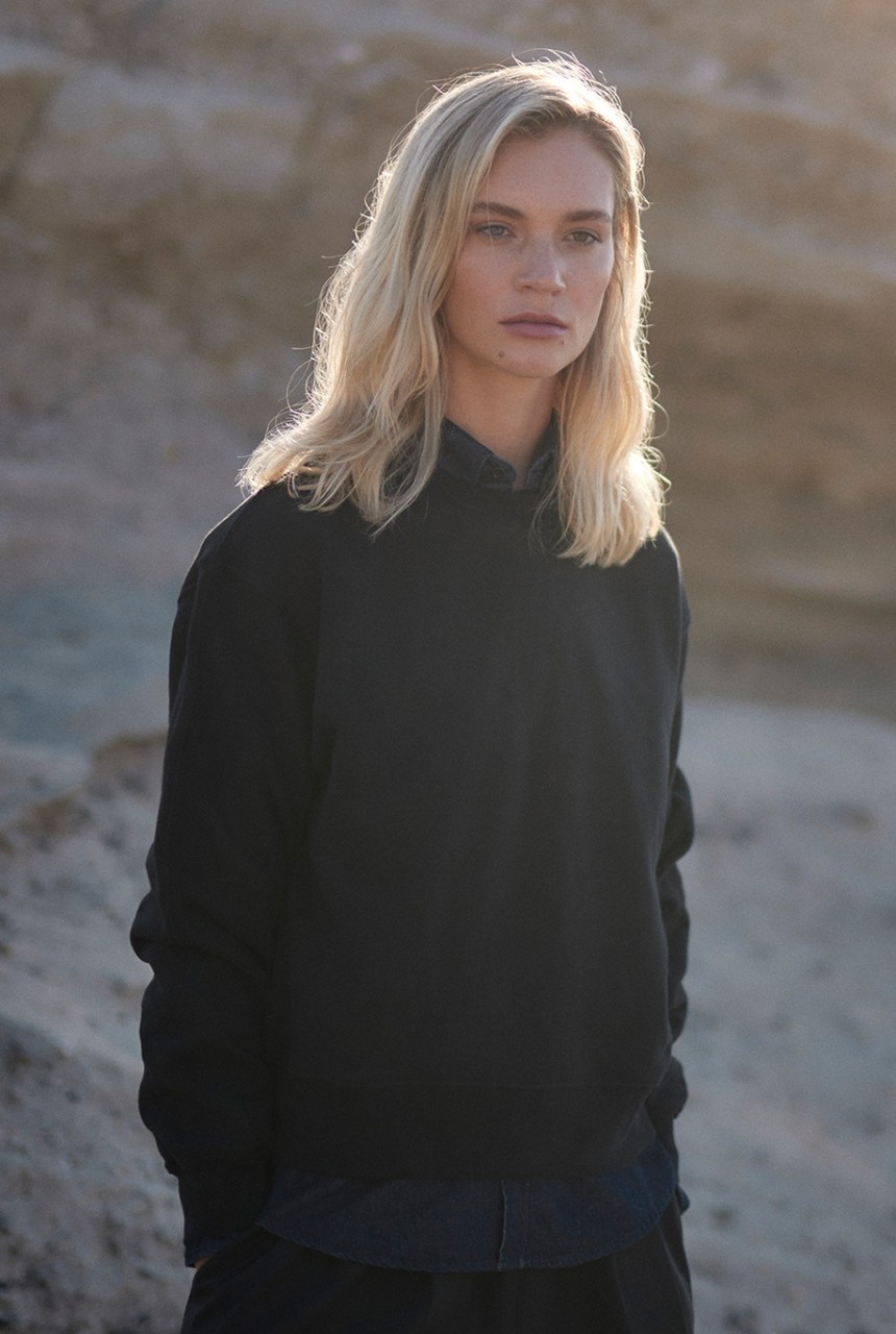 SWEATSHIRT Organic Cotton | WOTE | black L von WOTE