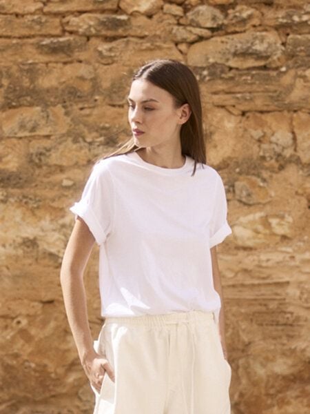 WOTE Damen T-Shirt - 100% Bio-Baumwolle (Rundhals, Relaxed Fit) von WOTE