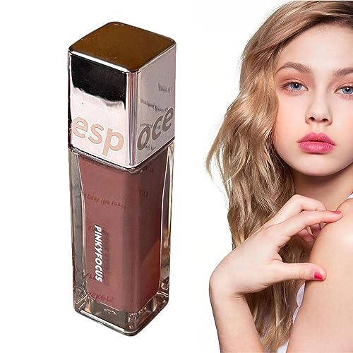 Flüssiger Lippenfleck | Nude Lipstick Spiegeleffekt-Lippenstifte für Frauen - Nicht klebrige Tasse, wischfest, Lippen-Make-up, Lippenkosmetik, roter Lippenstift, Spiegel, Lippenstift, Make-up, Woteg von WOTEG