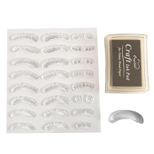 Stempel für untere Wimpern - Realistischer waschbarer Wimpernstempel für untere Wimpern - Anfänger stellen Zubehör für Reisen, Zuhause, Arbeiten, Verabredungen und Zusammenkünfte zusammen von WOTEG