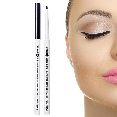 Wischfester Eyeliner-Stift,Langlebiger Augenstift | Ultrafeiner wasserfester Liner, langlebiger, schweißfester Eyeliner-Stift für verschiedene Make-ups Woteg von WOTEG