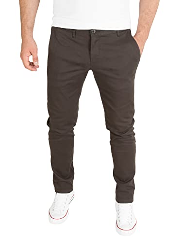 WOTEGA Adriano - Graue Chino Hosen für Herren - Slim Fit Chinohosen - Stretch Herrenhose, Grau (Iron Gate 193910), W33/L32 von WOTEGA