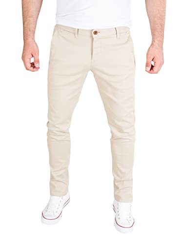WOTEGA Adriano - Männer Chinohose - Herren Chino Hosen - Baumwoll Chinos Mit Stretch, Beige (Plaza Taupe 161105), W32/L32 von WOTEGA