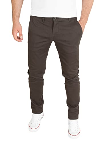 WOTEGA Adriano - Graue Chino Hosen für Herren - Slim Fit Chinohosen - Stretch Herrenhose, Grau (Iron Gate 193910), W38/L30 von WOTEGA