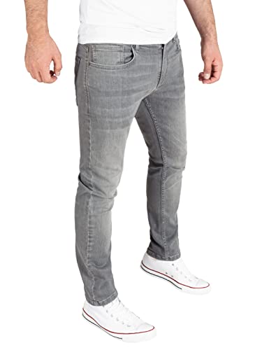 WOTEGA Alistar - Stretch Jeans Herren - Männer Jeanshose Slim Fit - Graue Herrenjeans, Grau (Steel Gray 184005), W38/L36 von WOTEGA