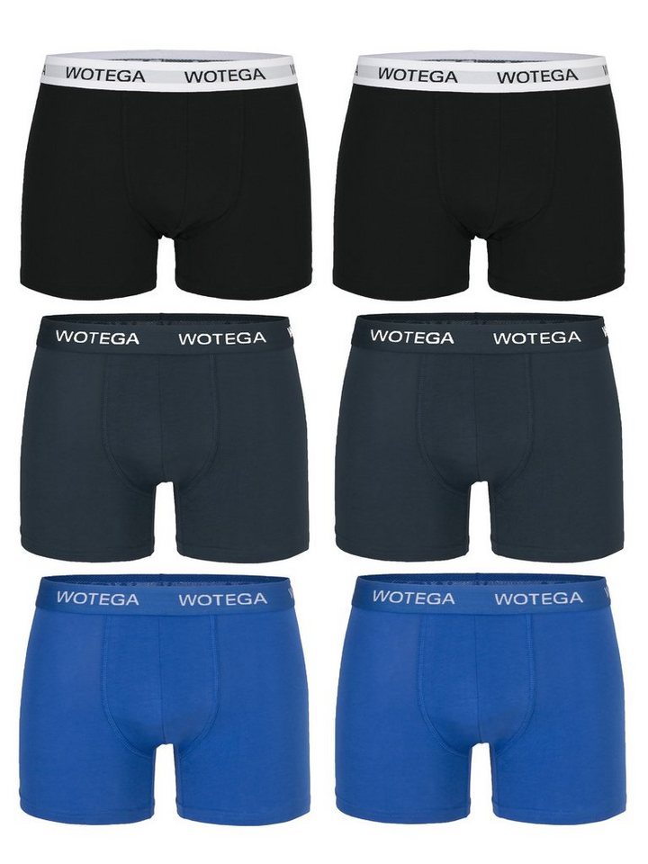 WOTEGA Boxershorts Joe (Spar-Packung, 6er-Pack) bequeme Baumwoll Unterhosen im 6er Pack von WOTEGA