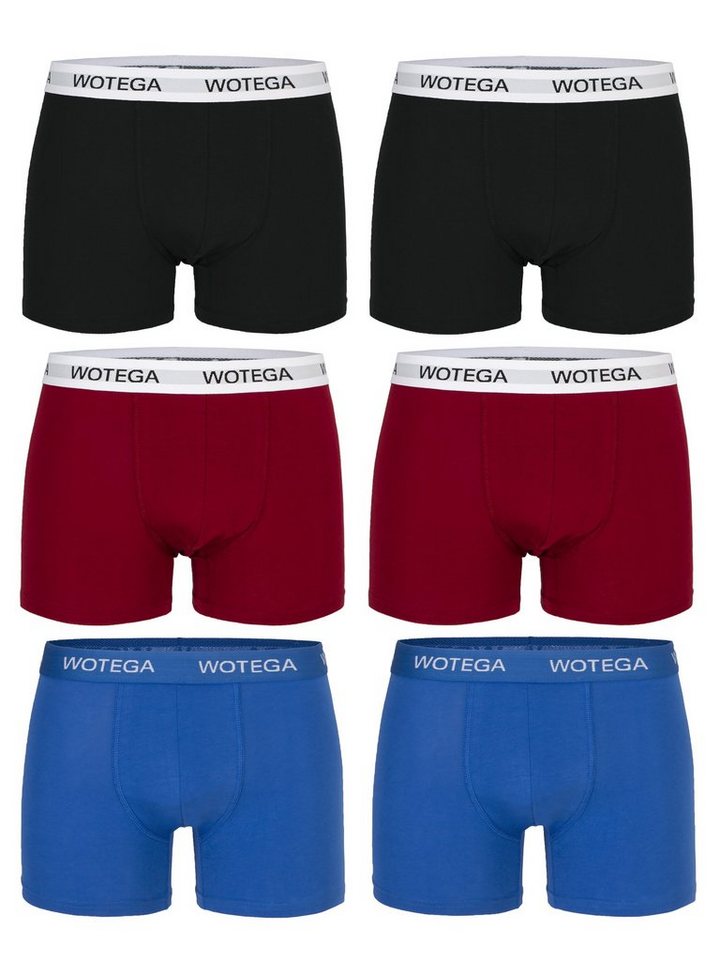 WOTEGA Boxershorts Joe (Spar-Packung, 6er-Pack) bequeme Baumwoll Unterhosen im 6er Pack von WOTEGA