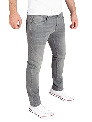 WOTEGA Alistar - Stretch Jeans Herren - Männer Jeanshose Slim Fit - Graue Herrenjeans, Grau (Steel Gray 184005), W30/L32 von WOTEGA