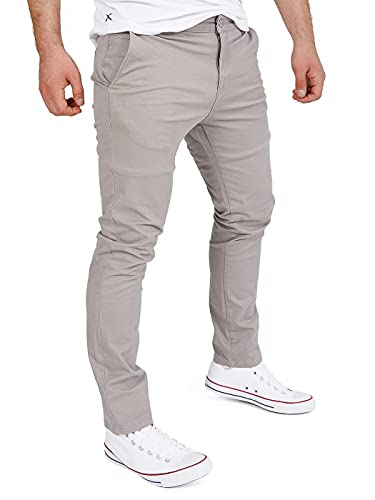 WOTEGA Glenn - Graue Chino Hose - Stoffhosen Für Männer Mit Stretch - Herren Chinohose, Grau (Steeple Gray 171500), W33/L30 von WOTEGA