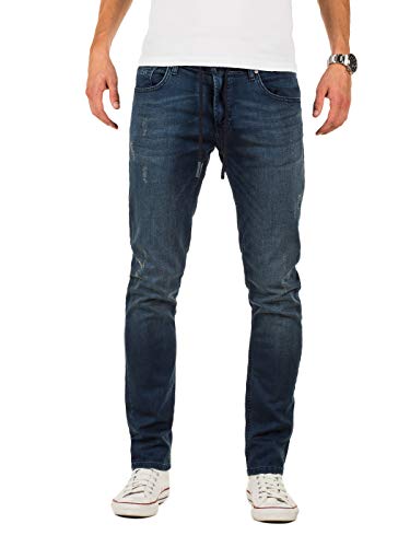 WOTEGA M3234 Jogging Jeans Herren Hose Jeans Optik Jogginghose, Blau (Ensign Blue 194026), W31/L34 von WOTEGA