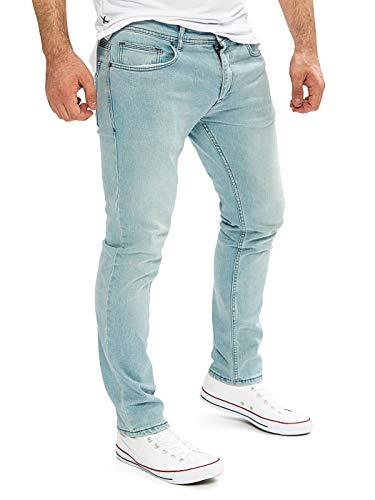 WOTEGA - Hellblaue Herren Jeanshose Alistar - Männer Jeans Slim Fit - Denim Herrenhose, Blau (Cloud Blue 144306), W32/L38 von WOTEGA
