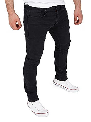 WOTEGA - Alistar Denim Arbeitshose Stretch - Slim Fit Hosen - Herren Jeans, Schwarz (Black Meteorite 2R194008), W29/L34 von WOTEGA