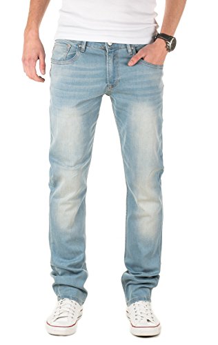 WOTEGA Herren Jeans Finn, Blau (Flint Stone 183916), W32/L32 von WOTEGA