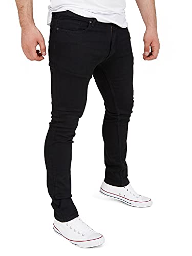 WOTEGA Justin - Herren Slim Fit Jeanshosen - Stretch Jeans Hosen - Herrenjeans für Männer, Schwarz (Black Meteorite 194008), W31/L32 von WOTEGA