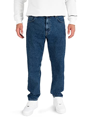 WOTEGA Thor - Herren Jeans Hose - Männer Loose Fit Jeanshose - Denim Reine Bauwoll Denim Stoffhose, Blau (Insignia Blue 194028), W29/L32 von WOTEGA