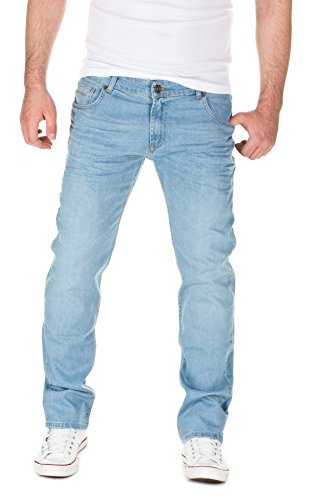 WOTEGA Herren Jeans Travis Slim-Fit, Blue Denim (411), W33/L30 von WOTEGA