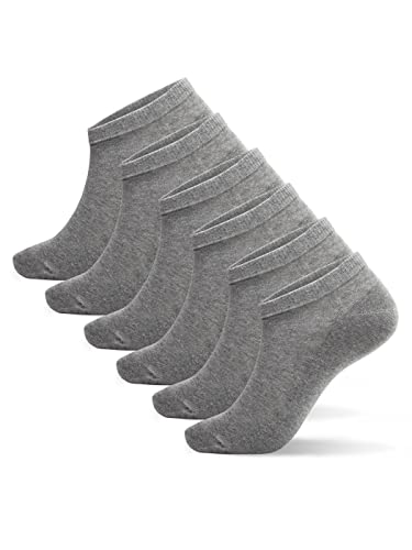 WOTEGA Loki - Atmungsaktive Unisex Sneakersocken Im 6er Pack - Kurze Sportsocken - Herren Freizeitsocken, Grau (december sky 184016), 43-46 von WOTEGA