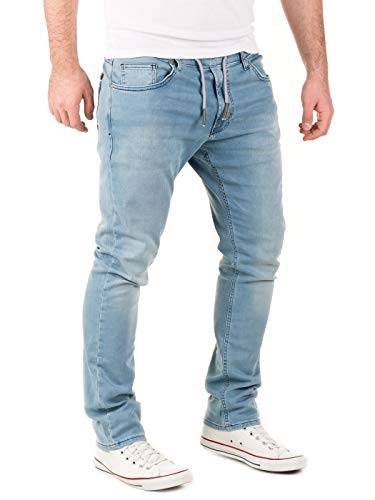 WOTEGA Noah - Jogging Jeans Herren - Hip Hop Hosen - Schlupfjeans - Denim Chino Jogger Für Männer, Blau (Blue Shadow 3R4020), W31/L34 von WOTEGA
