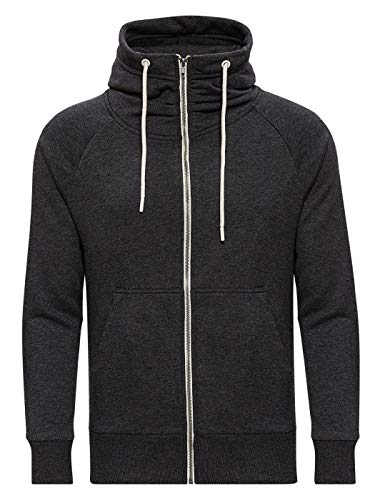 WOTEGA Zipper Pullover Grauer Hoodie Herren Mit Kapuze Sweatjacke Baumwoll Kapuzenshirt Männer Jacken Hoody Flash, Grau (Phantom 194205), M von WOTEGA