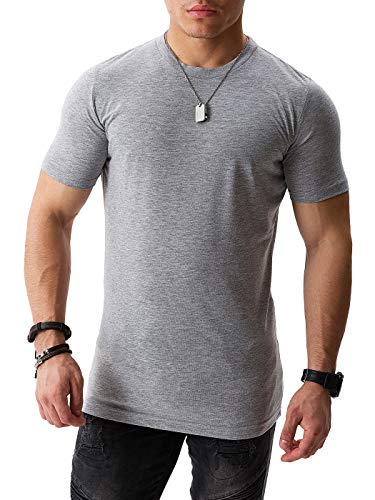 WOTEGA Herren T-Shirt Alton körperbetont Slim Fit, Grau (Dapple Gray 163907), L von WOTEGA