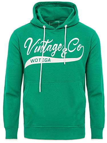 WOTEGA Kapuzenpullover WT Star - Hoodies Für Herren - Grüner Männer Sweatshirt - Kapuzenpullover Mit Taschen, Grün (Jelly Bean 176030), 4XL von WOTEGA