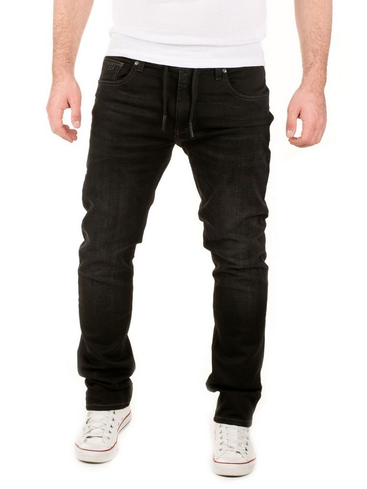 WOTEGA Slim-fit-Jeans Herren Jogginghose in Jeans-Look Noah Stretch Hose in Jogging Jeans Sweathosen Denim von WOTEGA