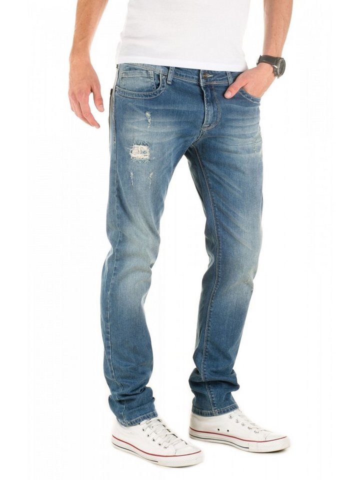 WOTEGA Slim-fit-Jeans Jeans Pete destroyed Herren Jeans mit Stretchanteil von WOTEGA