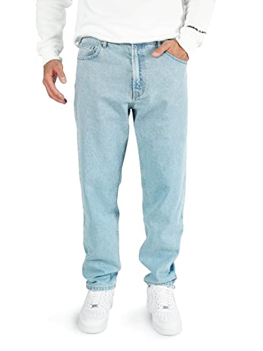 WOTEGA Thor - Jeans Denim Stoffhosen - Herren Hosen Loose Fit - Männer Jeanshosen - Herrenhosen, Blau (Faded Denim 174021), W30/L34 von WOTEGA