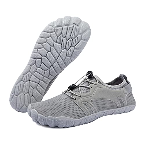 WOTTE Herren Wasserschuhe Schnelltrocknende Barfußschuhe Leichte Atmungsaktive Aquaschuhe für Strandbootfahren Angeln Yoga Tauchen Schnorcheln Surfen von WOTTE