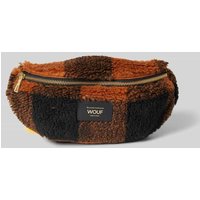 WOUF Bauchtasche mit Label-Badge Modell 'Brownie' in Cognac, Größe 1 von WOUF