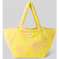WOUF Handtasche mit Label-Badge Modell 'Fuerteventura' in Gelb, Größe 1 von WOUF