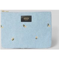 WOUF Kosmetiktasche Modell 'INES' in Jeans in Jeansblau, Größe 1 von WOUF