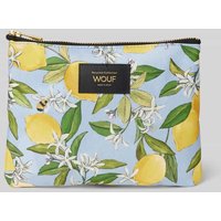 WOUF Kosmetiktasche im Allover-Look Modell 'Capri' in Hellblau, Größe 1 von WOUF
