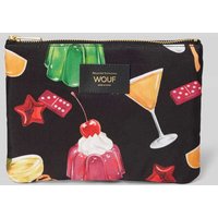 WOUF Kosmetiktasche im Allover-Look Modell 'Cheers' in Black, Größe 1 von WOUF