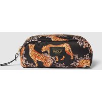 WOUF Kosmetiktasche mit Allover-Muster Modell 'Salome' in Black, Größe 1 von WOUF