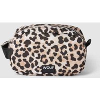 WOUF Kosmetiktasche mit Animal-Print Modell 'Cleo' in Sand, Größe 1 von WOUF