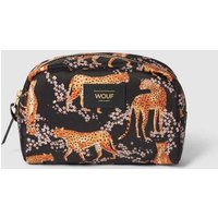 WOUF Kosmetiktasche mit Animal-Print Modell 'Salome' in Black, Größe One Size von WOUF