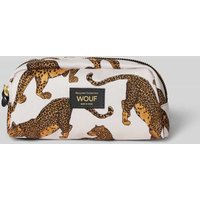 WOUF Kosmetiktasche mit Animal-Print Modell 'The Leopard' in Sand, Größe One Size von WOUF