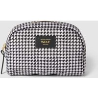 WOUF Kosmetiktasche mit Hahnentrittmuster Modell 'Celine' in Black, Größe 1 von WOUF